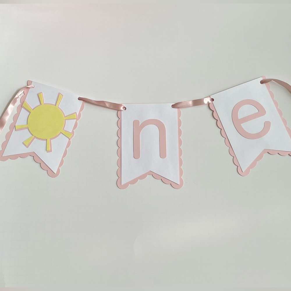 First birthday sunshine banner/ high chair banner